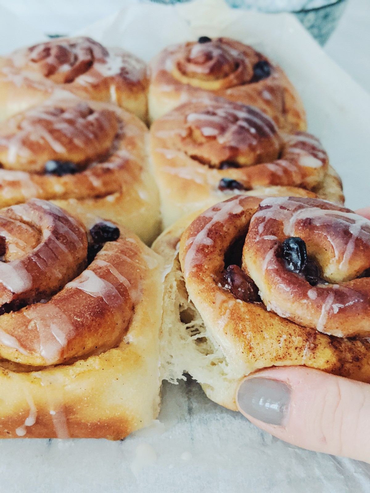 Cinnamon Raisin Buns - tina’s cucina