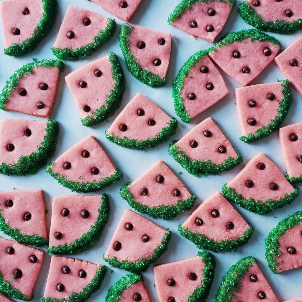 Watermelon Sugar Cookies - tina’s cucina