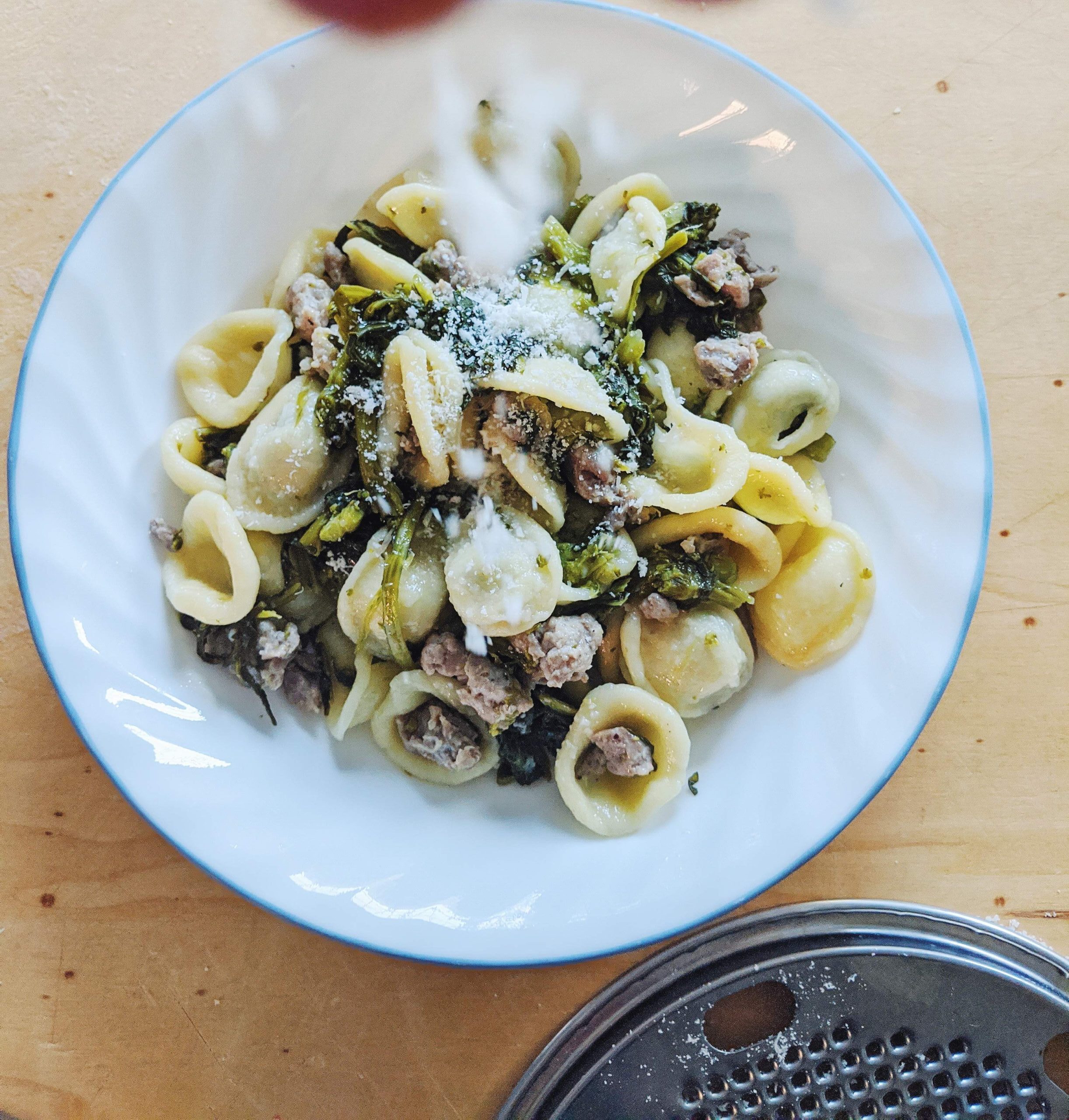 Orecchiette with Rapini and Sausage