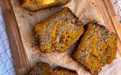 Marbled Pumpkin Banana Bread